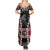 Aotearoa Waitangi Day Family Matching Summer Maxi Dress and Hawaiian Shirt Maori Warrior Tribal Tattoo