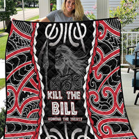 Aotearoa Waitangi Day Quilt Maori Warrior Tribal Tattoo LT05 Black - Polynesian Pride