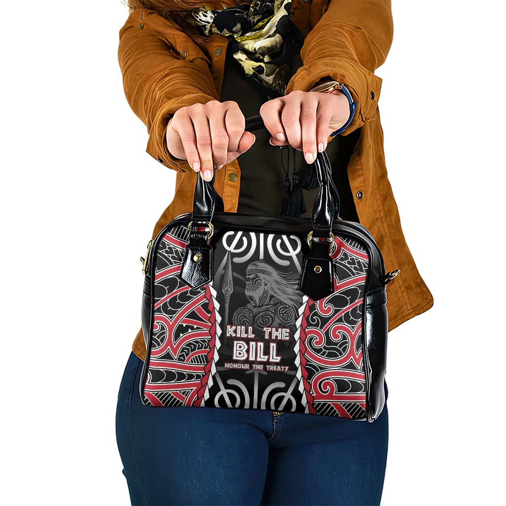 Aotearoa Waitangi Day Shoulder Handbag Maori Warrior Tribal Tattoo