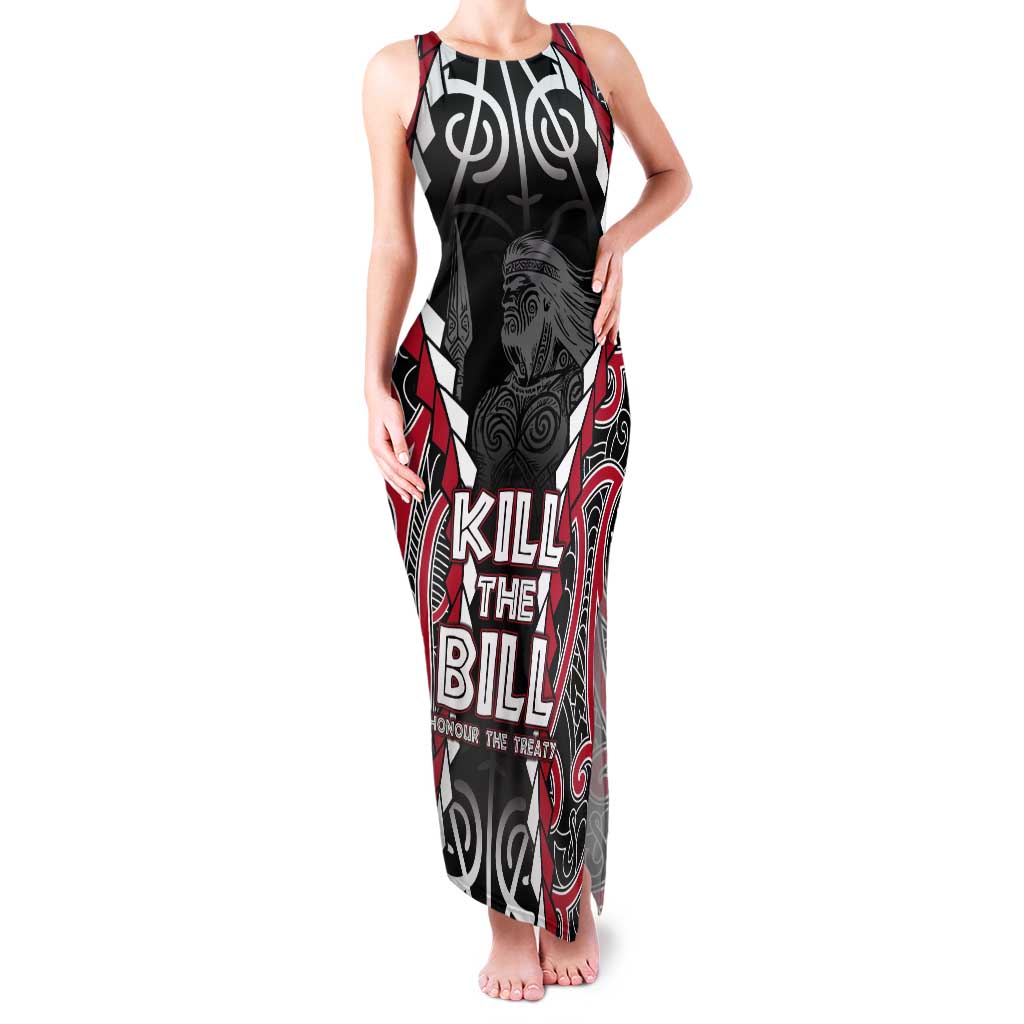 Aotearoa Waitangi Day Tank Maxi Dress Maori Warrior Tribal Tattoo