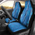 Hawaii Maile Lei Car Seat Cover With Blue Monstera Pattern