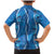 Hawaii Maile Lei Family Matching Mermaid Dress and Hawaiian Shirt With Blue Monstera Pattern