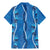 Hawaii Maile Lei Family Matching Mermaid Dress and Hawaiian Shirt With Blue Monstera Pattern