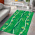 Hawaii Maile Lei Area Rug With Green Monstera Pattern