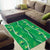 Hawaii Maile Lei Area Rug With Green Monstera Pattern