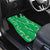 Hawaii Maile Lei Car Mats With Green Monstera Pattern