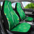 Hawaii Maile Lei Car Seat Cover With Green Monstera Pattern