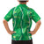 Hawaii Maile Lei Family Matching Mermaid Dress and Hawaiian Shirt With Green Monstera Pattern