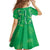 Hawaii Maile Lei Family Matching Mermaid Dress and Hawaiian Shirt With Green Monstera Pattern