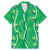 Hawaii Maile Lei Family Matching Mermaid Dress and Hawaiian Shirt With Green Monstera Pattern