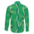 Hawaii Maile Lei Family Matching Mermaid Dress and Hawaiian Shirt With Green Monstera Pattern