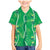 Hawaii Maile Lei Family Matching Mermaid Dress and Hawaiian Shirt With Green Monstera Pattern