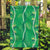 Hawaii Maile Lei Garden Flag With Green Monstera Pattern