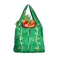 Hawaii Maile Lei Grocery Bag With Green Monstera Pattern LT05 1-pack One Size Green - Polynesian Pride