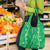 Hawaii Maile Lei Grocery Bag With Green Monstera Pattern