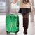 Hawaii Maile Lei Luggage Cover With Green Monstera Pattern