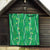 Hawaii Maile Lei Quilt With Green Monstera Pattern