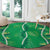 Hawaii Maile Lei Round Carpet With Green Monstera Pattern