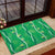 Hawaii Maile Lei Rubber Doormat With Green Monstera Pattern