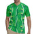 Hawaii Maile Lei Rugby Jersey With Green Monstera Pattern