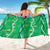 Hawaii Maile Lei Sarong With Green Monstera Pattern