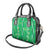 Hawaii Maile Lei Shoulder Handbag With Green Monstera Pattern