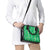 Hawaii Maile Lei Shoulder Handbag With Green Monstera Pattern