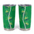 Hawaii Maile Lei Tumbler Cup With Green Monstera Pattern