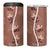 Hawaii Maile Lei 4 in 1 Can Cooler Tumbler With Brown Monstera Pattern