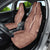 Hawaii Maile Lei Car Seat Cover With Brown Monstera Pattern