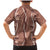 Hawaii Maile Lei Family Matching Mermaid Dress and Hawaiian Shirt With Brown Monstera Pattern