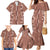 Hawaii Maile Lei Family Matching Mermaid Dress and Hawaiian Shirt With Brown Monstera Pattern