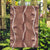 Hawaii Maile Lei Garden Flag With Brown Monstera Pattern