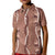 Hawaii Maile Lei Kid Polo Shirt With Brown Monstera Pattern