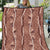 Hawaii Maile Lei Quilt With Brown Monstera Pattern