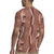 Hawaii Maile Lei Rugby Jersey With Brown Monstera Pattern