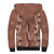 Hawaii Maile Lei Sherpa Hoodie With Brown Monstera Pattern