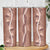 Hawaii Maile Lei Skinny Tumbler With Brown Monstera Pattern