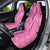 Hawaii Maile Lei Car Seat Cover With Pink Monstera Pattern