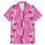 Hawaii Maile Lei Family Matching Mermaid Dress and Hawaiian Shirt With Pink Monstera Pattern