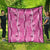 Hawaii Maile Lei Quilt With Pink Monstera Pattern