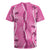 Hawaii Maile Lei Rugby Jersey With Pink Monstera Pattern