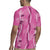 Hawaii Maile Lei Rugby Jersey With Pink Monstera Pattern