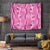 Hawaii Maile Lei Tapestry With Pink Monstera Pattern