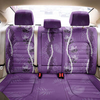 Hawaii Maile Lei Back Car Seat Cover With Violet Monstera Pattern LT05 - Polynesian Pride