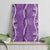 Hawaii Maile Lei Canvas Wall Art With Violet Monstera Pattern