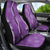 Hawaii Maile Lei Car Seat Cover With Violet Monstera Pattern