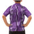 Hawaii Maile Lei Family Matching Mermaid Dress and Hawaiian Shirt With Violet Monstera Pattern