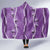 Hawaii Maile Lei Hooded Blanket With Violet Monstera Pattern