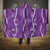 Hawaii Maile Lei Hooded Blanket With Violet Monstera Pattern